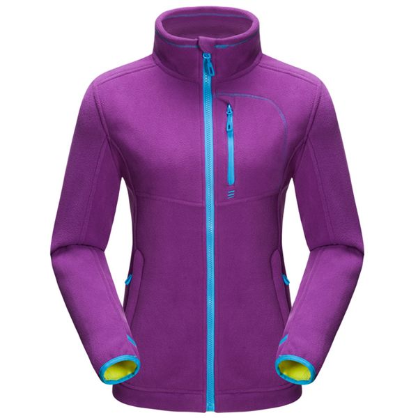 

zynneva camping hiking soft sweater thermal outdoor sports coat women fleece thicken windproof jacket female clothing gk5203, Blue;black