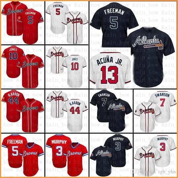 

cheap Atlanta 13 Ronald Acuña Jr. 10 Chipper Jones Jersey Braves 5 Freddie Freeman 3 Dale Murphy Baseball Jerseys