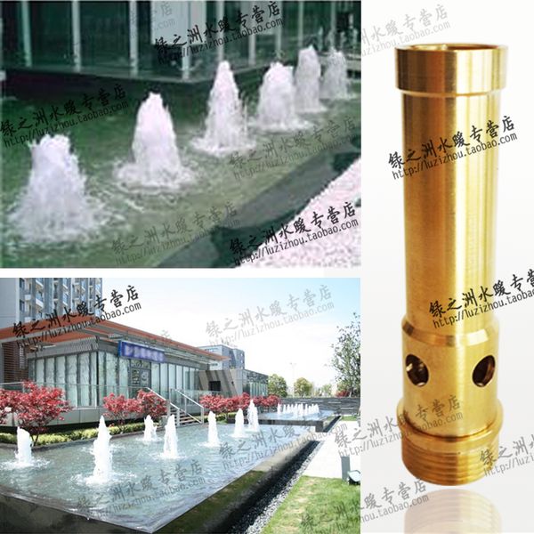 

6fen copper material drum nozzle fountain head water features pool spout