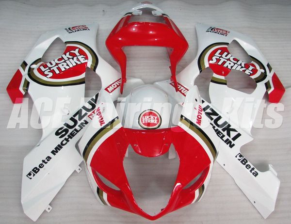 

новый комплект обтекателей для suzuki gsxr1000 k3 03-04 gsxr 1000 gsx r1000 gsx-r1000 k3 03 04 2003 2004 free custom red white lucky