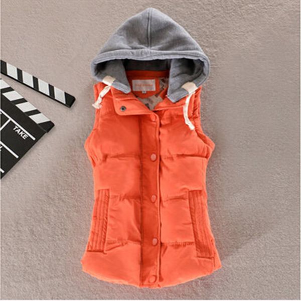 

plus size 6xl women vest winter coat ladies colete outdoor travel work female casual pocket hooded waistcoat sleeveless jacket, Gray;blue