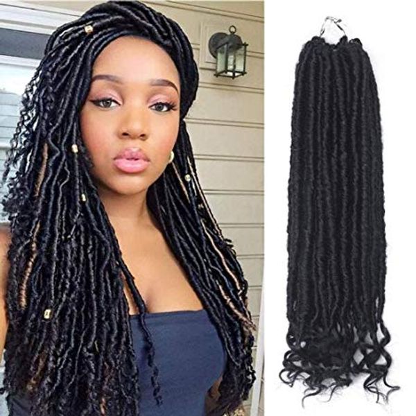 Grosshandel Dreadlocks Flechten Hair Goddess Locs Crochet Hair Braids Prelooped Gerade Faux Locs Mit Geschweiften Enden Soft Kanekalon Kunsthaar Von
