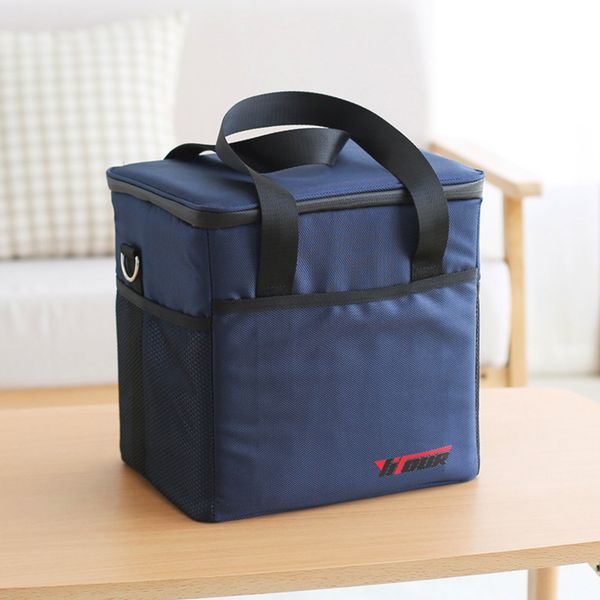

18l waterproof oxford lunch bag cooler bag for steak insulation thermal thicken folding fresh keeping insulation ice pack