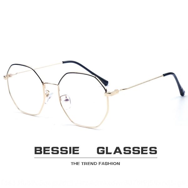 

frame plain irregular polygon frame metal myopia myopia glasses glasses for men and women, Silver