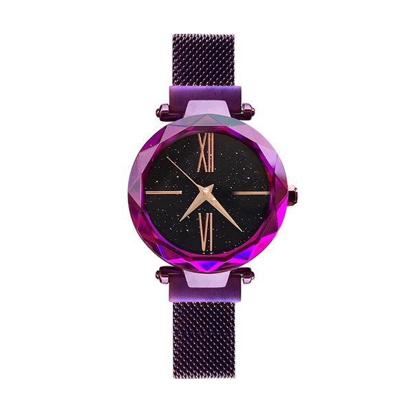 

special design magnetic buckle woman watch fashion luxury lady wristwatch steel bracelet chain luxury steel strap drop shipping, Slivery;brown