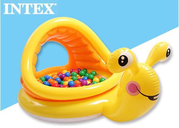

145*102cm big size play ball pool baby swimming pool child summer kid water toys inflatable round animal snails bath tub