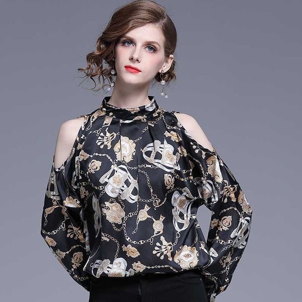 

women's blouses & shirts willstage women blouse off the shoulder long sleeve elegant summer wear vintage 2021 autumn clothes, White