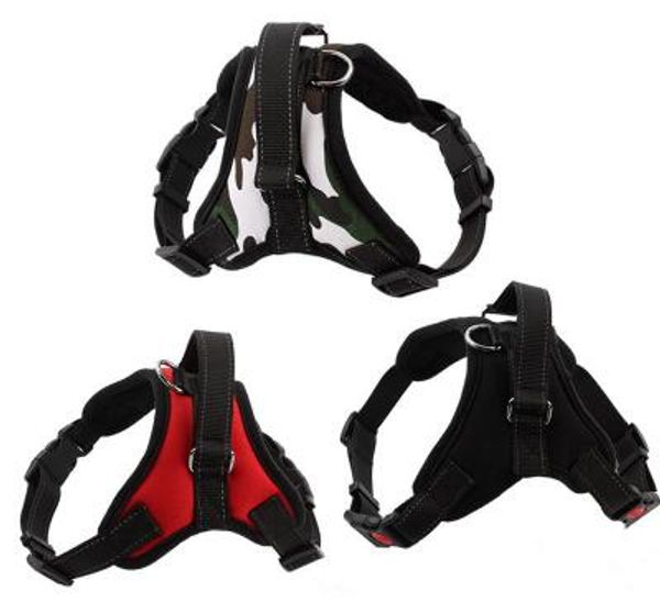 

adjustable pet dog harness collar for small medium large dogs soft breathable no pull walk padded vest husky dogs supplies