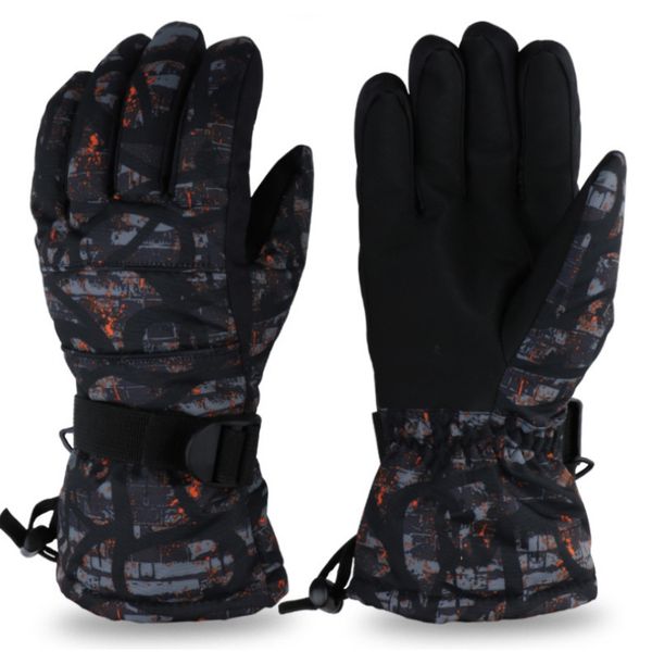 

kids skiing gloves outdoor sports fashion waterproof winter snow warm fleece for motorcycle snowmobile riding gloves