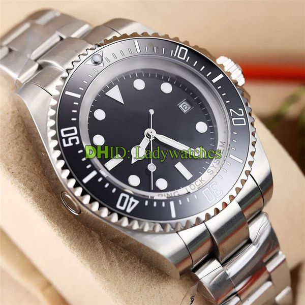 

43 мм мужские часы Diver Swim черный керамический ободок reloj de lujo механические автомати