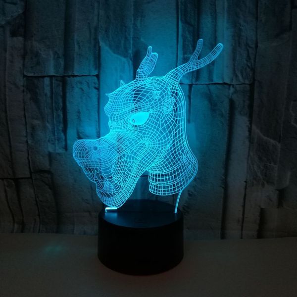 

trade new pattern monsters 3d small night-light colorful touch led vision lamp usb gift decoration 3d desk lamp