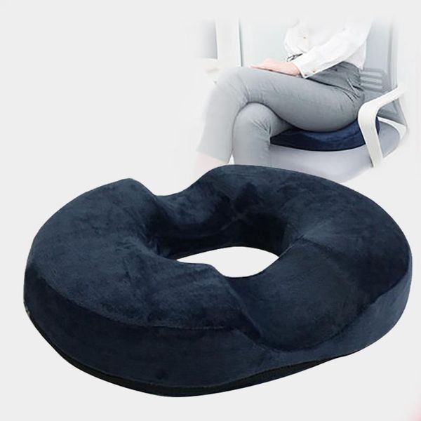 

coccyx pillow zipper pain relief cushion pad removable o shape portable travel office prevent hemorrhoid lumbar care home chair