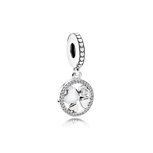 

new 100% 925 sterling silver 1:1 792104cz hearts of love hanging charm original women wedding fashion jewelry, Black