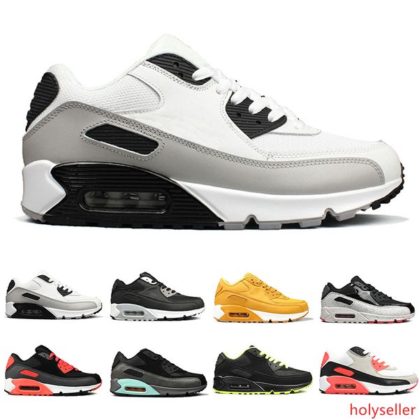 

2019 triple black men classic 90 mens running shoes women sports trainers classic 90s cushion brand sneakers designer chaussures 36-45