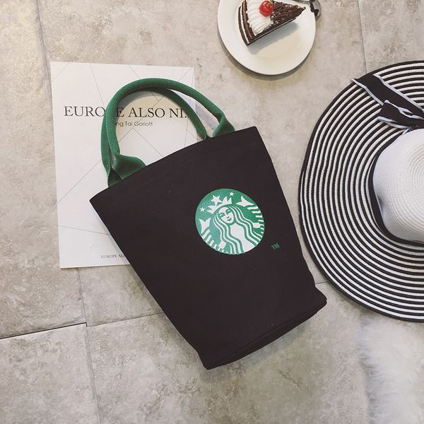 

women's bag japanese canvas ortable green shopping handcuffs lunch bag lunch box bag