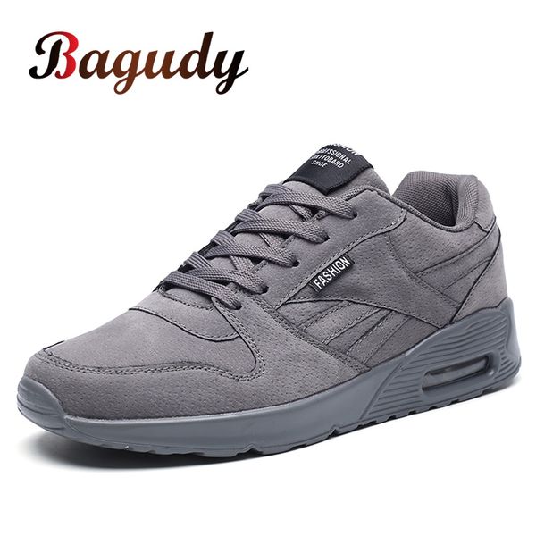 

outdoor men sport shoes comfy casual sneakers men shoes quality footwear autumn walking air cushion running shoe, Black
