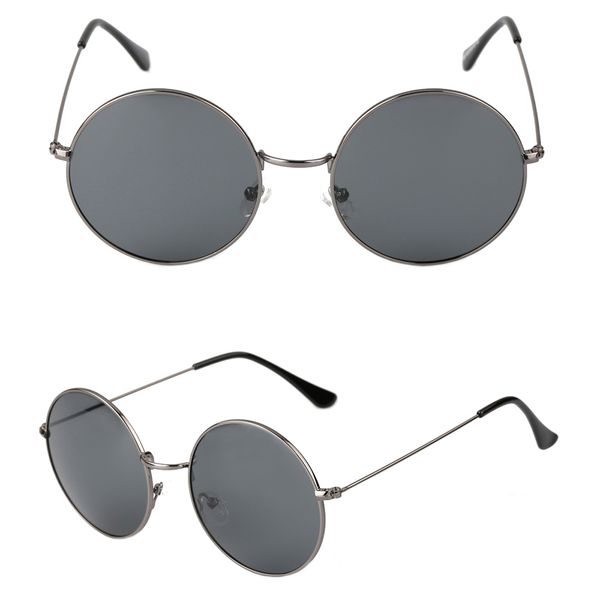 

1830 custom logo vintage retro oval polarized metal sunglasses