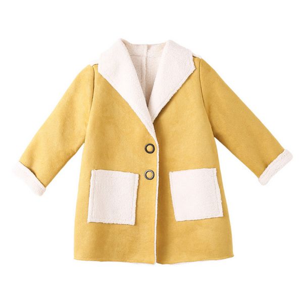 

kids long outerwear autumn spring baby boys girls coat children fleece jacket winter fashion girls clothes, Blue;gray