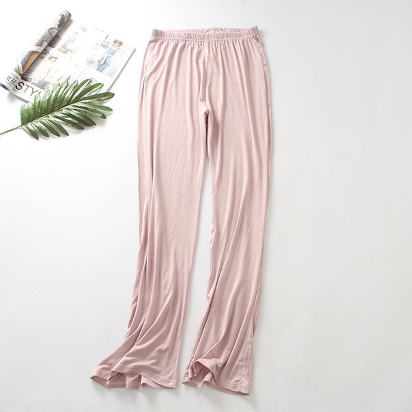 

2019 women's trousers modal spring autumn bottom loose sleep pants ladies pajama pant bottoms female leisure home pants, Black;red