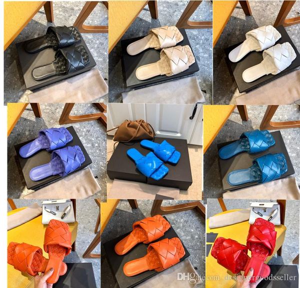 

2020 дизайнер женские тапочки квадратных мулы обувь стельки наппа овчины женская обувь сандалии lido роскошь леди плоские сандалии высокого, Black