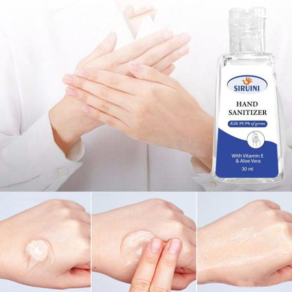 

dhl shipping siruini hand sanitizer disposable gel hand sanitiser travel mini sanitizer alcohol 30ml 60ml 500ml kills 99.9% bacteria
