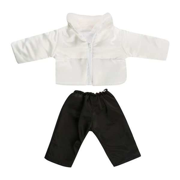 

doll clothes accessories white down jacket black leggings fit for 18 inches doll clothes gift