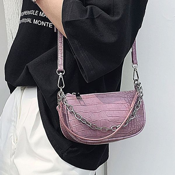 

2020 new women's shoulder bag korean version of the simple ladies clutch bag fashion solid color ladies shoulder