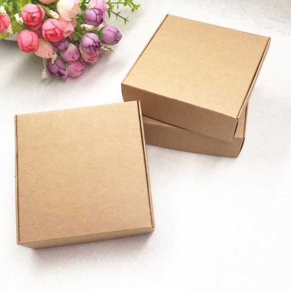 

gift wrap 20pcs brown kraft paper aircraft boxes 6 size candy box for handmade soap wedding party packaging