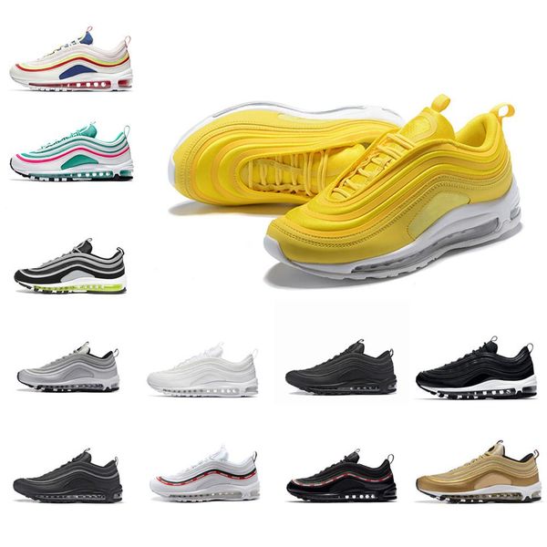 

С коробкой 2018 Новый M 97 OG X Undftd Bluck скорость Красный DS высокое качество мужская непобежденный M 97s повседневная обувь для мужчин кроссовки размер 36-46