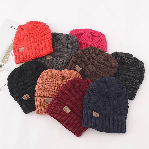 

Knitted hat beanie hat cc women warm winter imple tyle chunky oft tretch men knitted beanie kully hat 17 color a123, Blue;gray