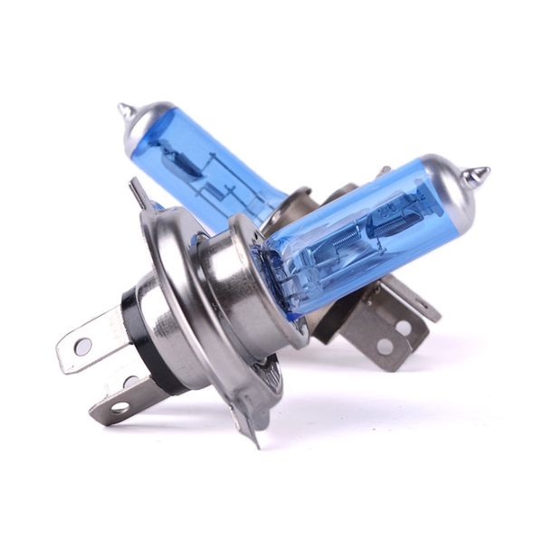 

by dhl or fedex 100pcs h4 12v 55w halogen car light bulbs white light h4 9003. super xenon white 6000k headlight lamp