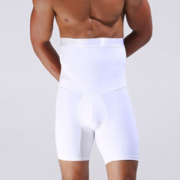 

men ultra lift slimming body shaper tummy boxer high waist brief panties c55k sale, White;black