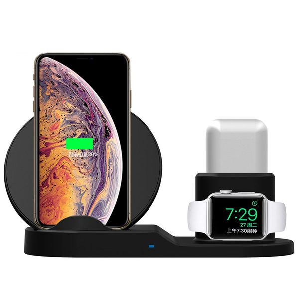 

Wirele charger 3 in 1 charging tation dock pad tand for iphone apple watch airpod fa t wirele charger dock