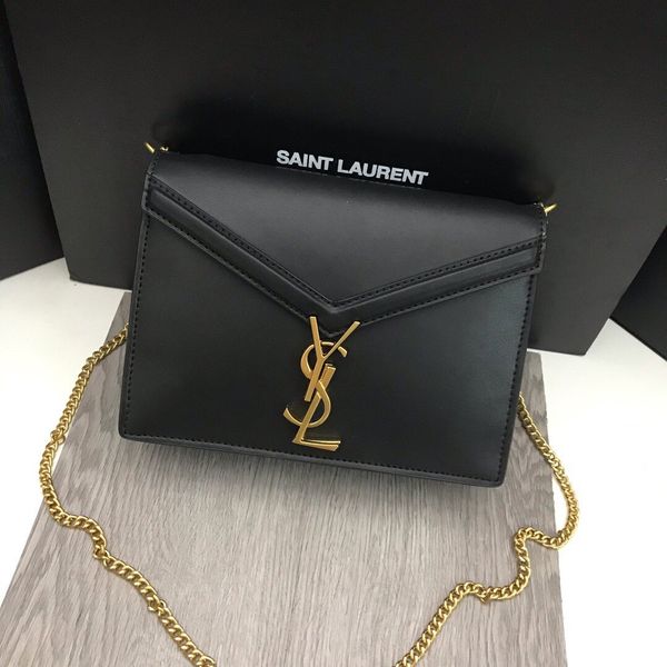 

with box,dust bag fashion leather chain handbag shoulder womens mens 12 ysl envelope crossbody wallet messenger tote bags