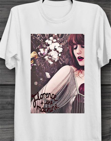 

florence and the machine iconic rock cool t-shirt b391 round neck tee shirt, White;black