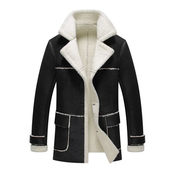 

men late autumn winter casual long sleeve coat new, Tan;black