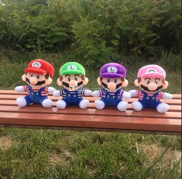 

4 style 8 inch mario & luigi mario bros plush doll stuffed toys for baby good gifts