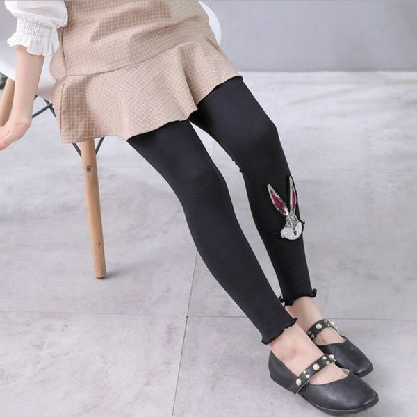

3-8 years old girls leggings spring autumn children pants clothes rabbit princess legging trousers skinny pants for baby girls, Blue