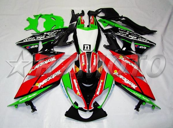 

4gifts новый abs для мотоциклов обтекатели комплекты приступы для kawasaki ninja zx-6r 2009 2010 636 2011 2012 09 10 11 12 кузова установлен