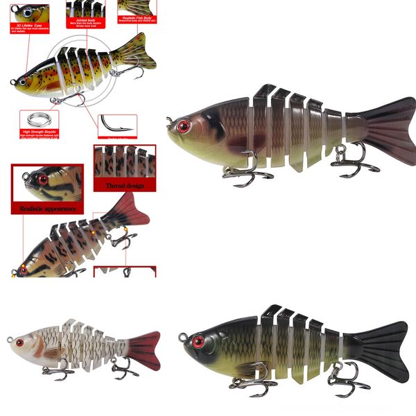 

apykn fishing luya hard bait 10cm built-in steel ball bionic bait long sfake bait