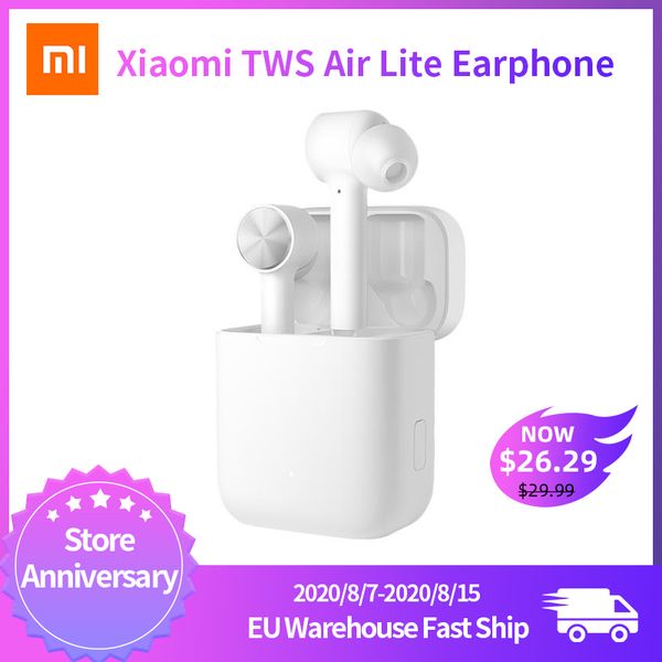 

новый xiaomi mi правда беспроводные наушники air lite tws наушники true беспроводные стерео наушники спорт tap control dual mic enc bt 5,0
