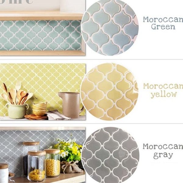 

self adhesive mosaic tile sticker,kitchen backsplash bathroom wall tile stickers decor waterproof pvc tiles sticker