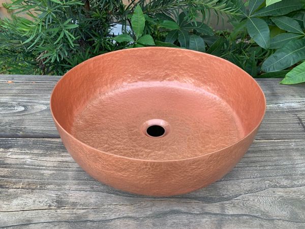 

hammered copper sink copper bathroom sink round basin washing sink