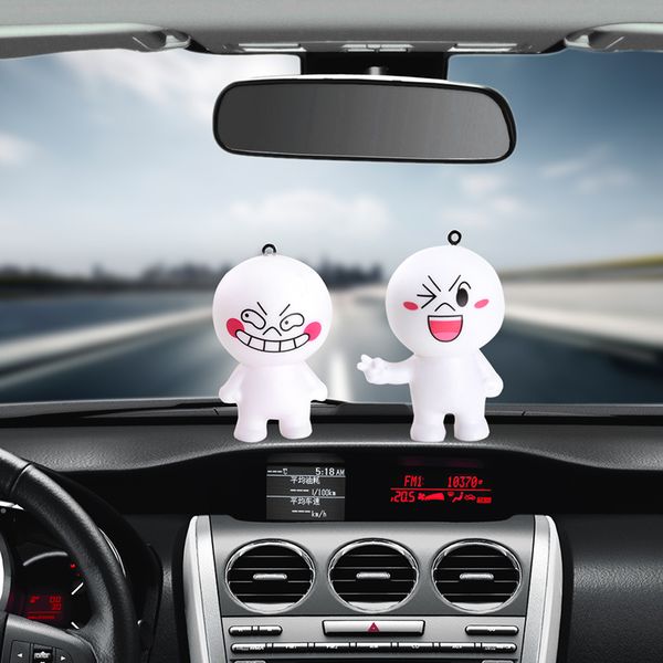 

2020 car ornament cute decoration pvc dolls automobiles interior dashboard funny cartoon toys lovely decor auto accessories gift