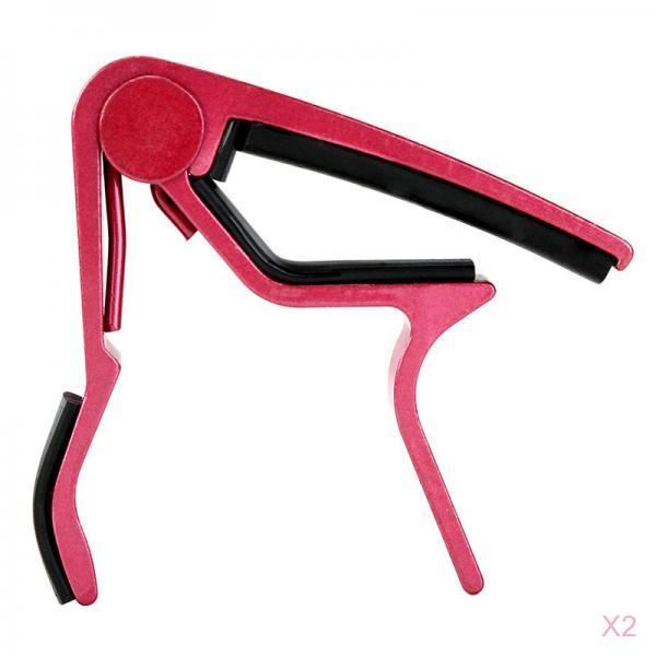 

2 pcs acoustic guitar capo acoustic guitar capo capo classical tune red