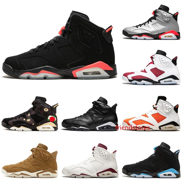 

новая оптовая продажа 3 м светоотражающие 6 6s мужская баскетбольная обувь черный белый инфракрасный cat tinker unc cny oreo дизайнерские сп