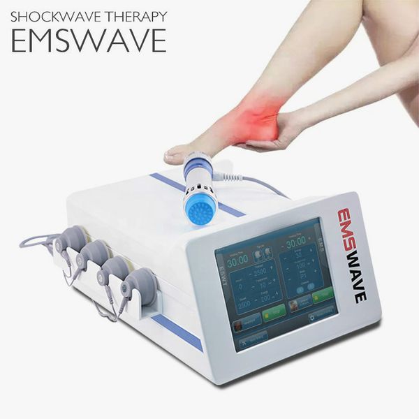 

smart emshock combine ems shockwave physical therapy system eswt shockwave therapy equipment for body pain relief