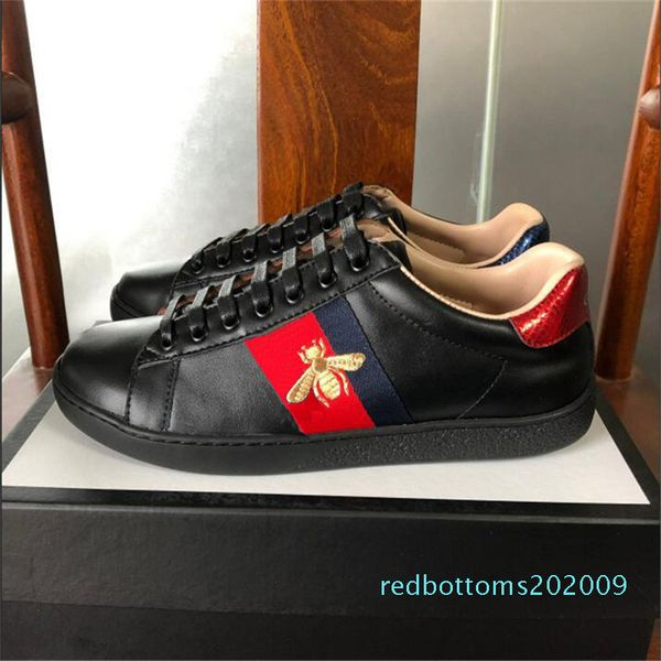 

luxury womens designer casual shoes ace bee men designer tiger snake shoe spring fall fashion flat walking sports trainers r09, Black