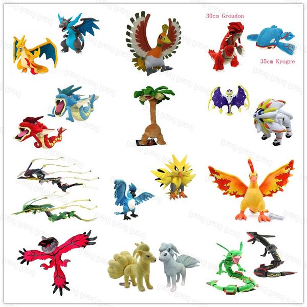 

lunala solgaleo moltres exeggutor groudon kyogre zapdos ho-oh articuno gyarados rayquaza charizard yveltal plush stuffed toy gifts nopo062
