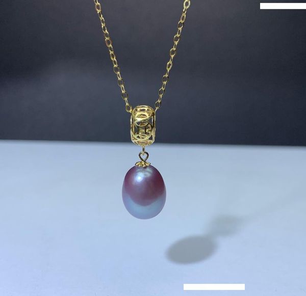 

shilovem 18k yellow gold natural freshwater pearls pendants fine jewelry women  necklace new christmas gift mymz999zz, Silver